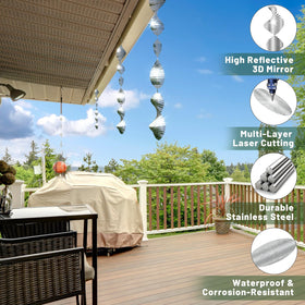 Ngdiluxury Bird Deterren protects gardens and windows from perching.