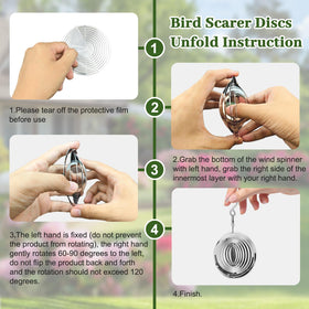 Ngdiluxury Bird Deterren outdoor decor creates light patterns while keeping the yard birds-free