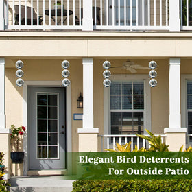 Ngdiluxury Bird Deterren stainless-steel disc adds durability and elegance to outdoor spaces