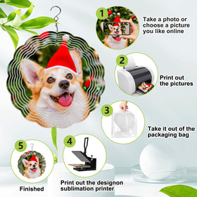 Ngdiluxury sublimation wind spinner easy setup and sublimation at home