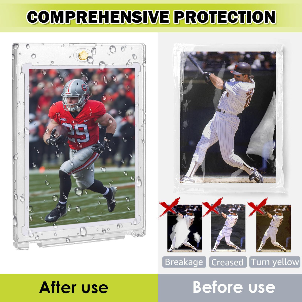 Ngdiluxury UV-resistant protector shields cards from fading and wear