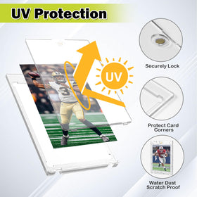Ngdiluxury UV-resistant protectors guard cards against fading and wear