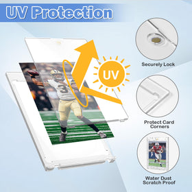 Ngdiluxury UV-resistant protectors shield cards from fading and scuffs.