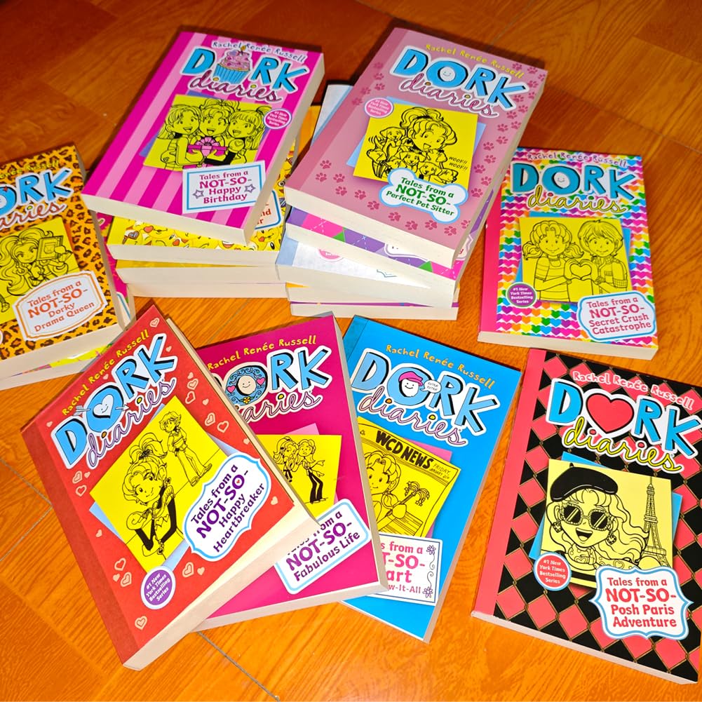 Nggaaet Library of Diaries Dork 18 Series illustrations highlight playful characters.