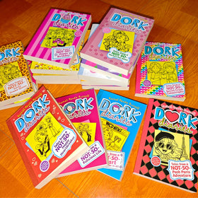 Nggaaet Library of Diaries Dork 18 Series illustrations highlight playful characters.