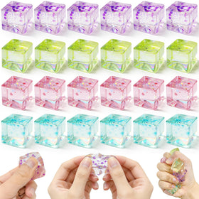niaosiben sparkle stress balls—24 cubes for tactile fun and calm focus