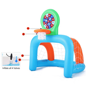 NIBBaNACAL inflatable toddler sports center ground stakes securing outdoor use