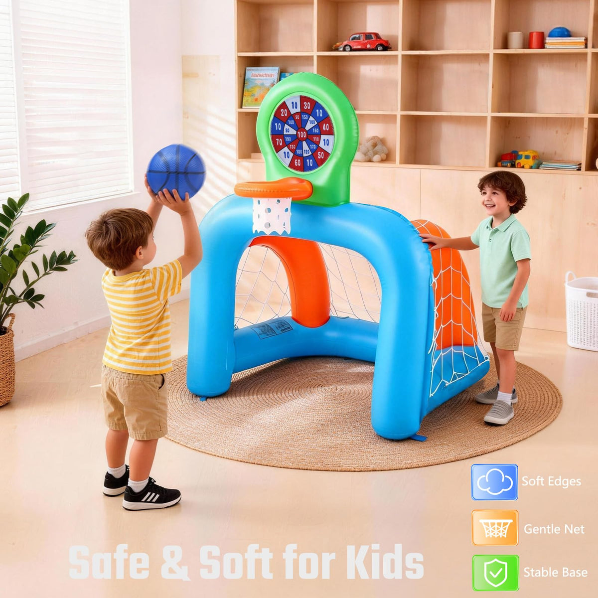 NIBBaNACAL inflatable toddler sports center soft inflatable play area