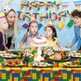 NICDIY building block napkins add playful, absorbent table accents