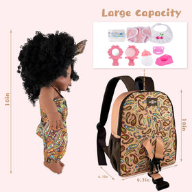 Nice2you 10-inch doll wearing a cute outfit with backpack.