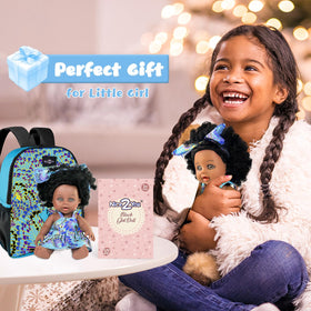 Nice2you doll backpack storage image highlighting accessories organization during play