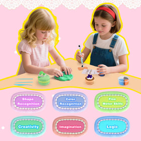 Nicella air-dry clay kids art durable keepsakes after 24 hours drying