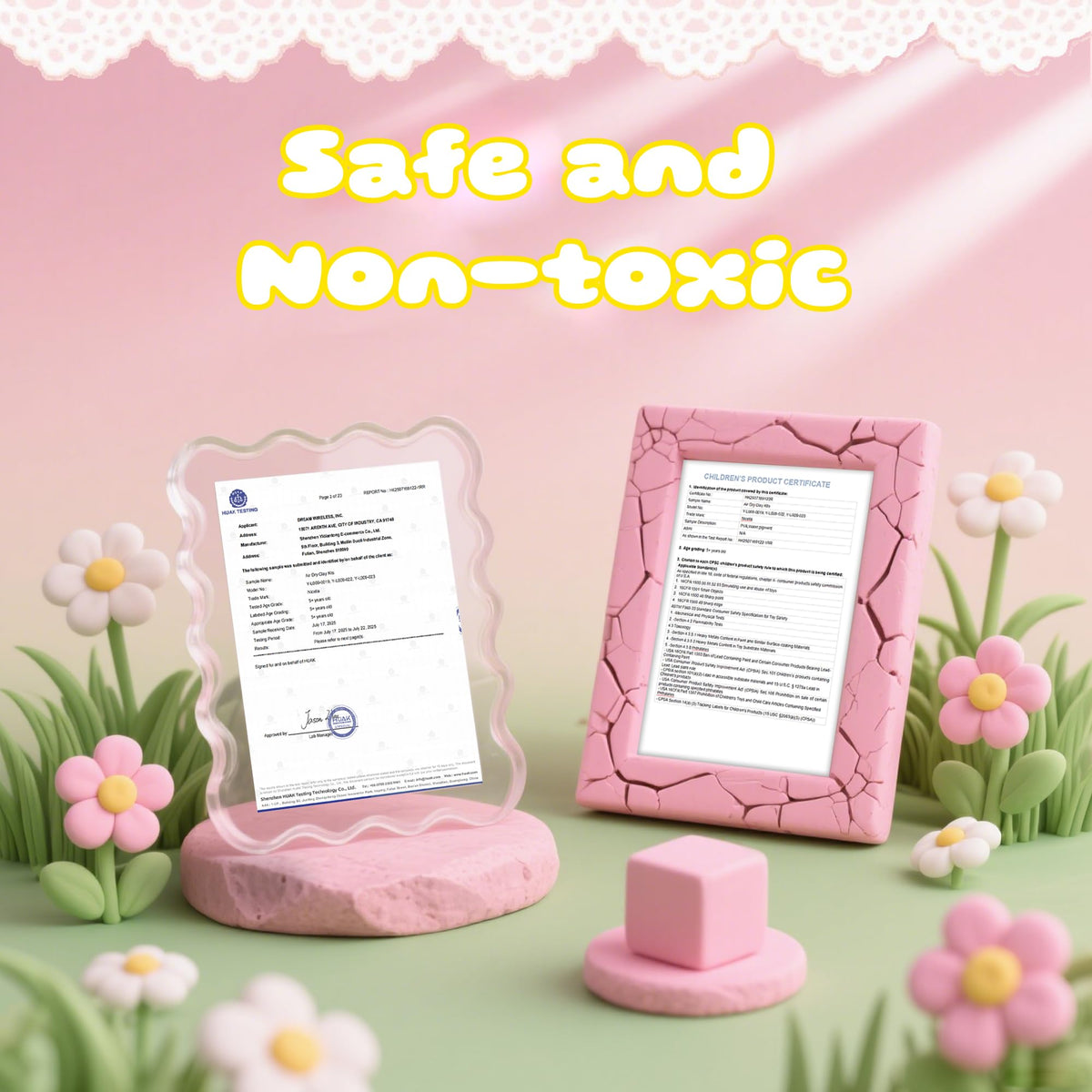 Nicella air-dry clay odorless drying safe use at home classroom or travel
