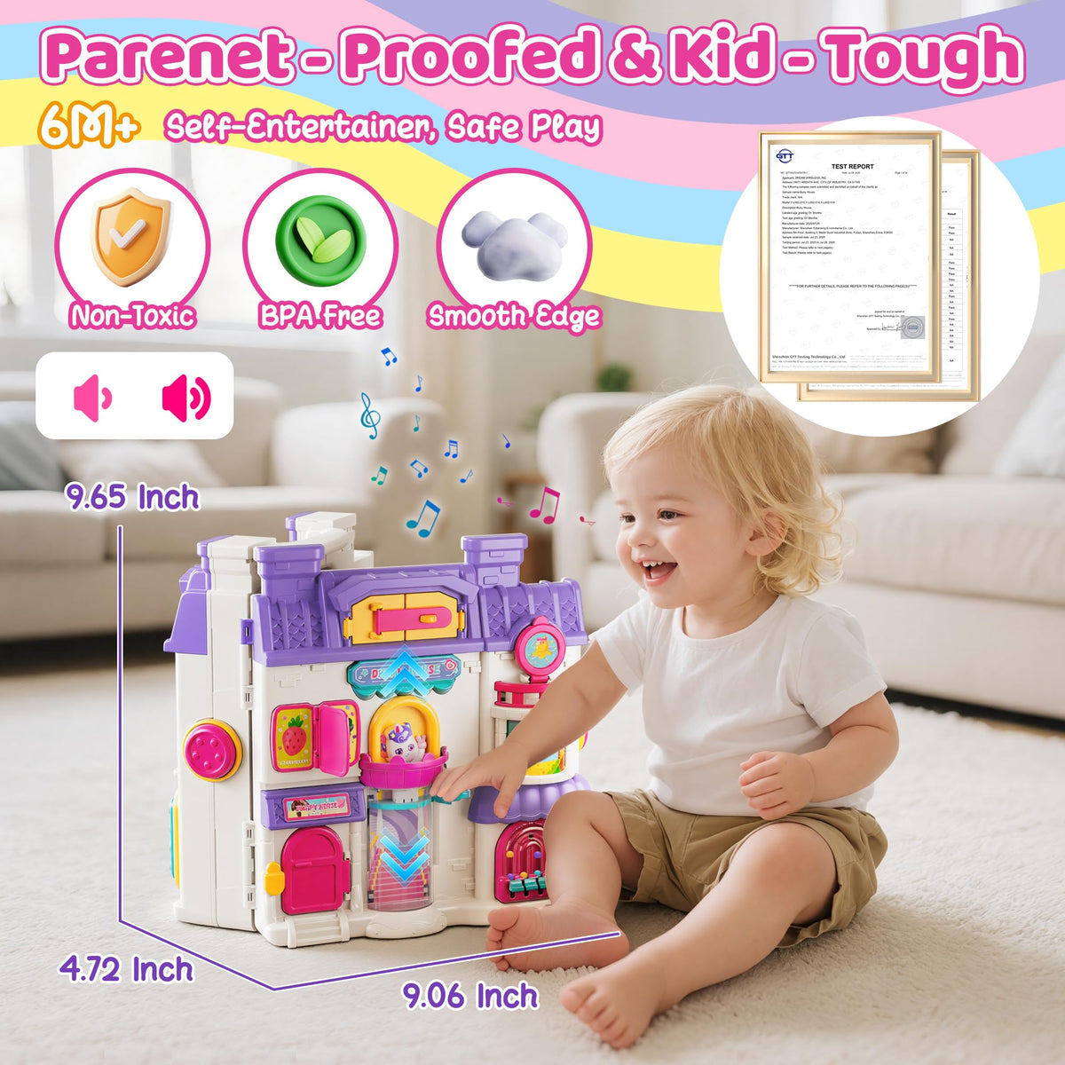 Nicella Busy Board refrigerator light feature adds realistic exploration