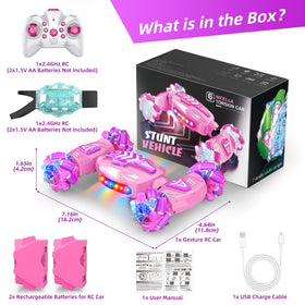 Nicella gesture sensing RC stunt car two rechargeable batteries for longer fun