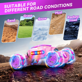 Nicella gesture sensing RC stunt car lights and music enhance action play