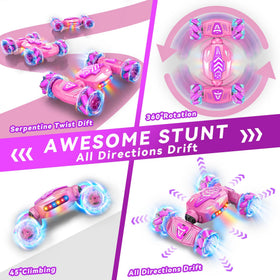 Nicella gesture sensing RC stunt car in off-road mode conquering terrain
