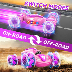 Nicella gesture sensing RC stunt car side view ready for stunts and action