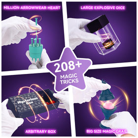 Nicella Magic Kit 208+ tricks edition reveals diverse effects to spark imagination.