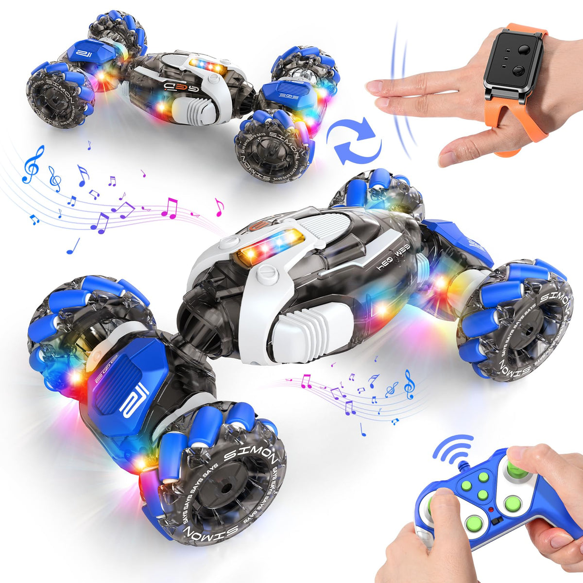 Nicella remote control car with 360 rotation for thrilling stunts indoors and outdoors