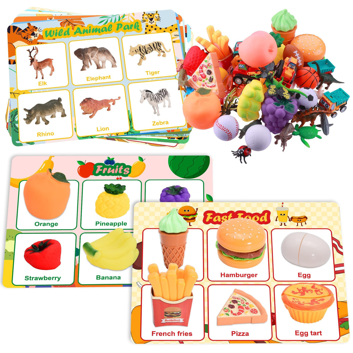 Nicella sorting toddlers set with 9 themes boosts early categorization skills during play