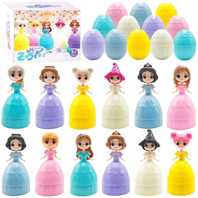 NICENINE 12-piece princess Easter eggs ready for egg hunts and gift bags.