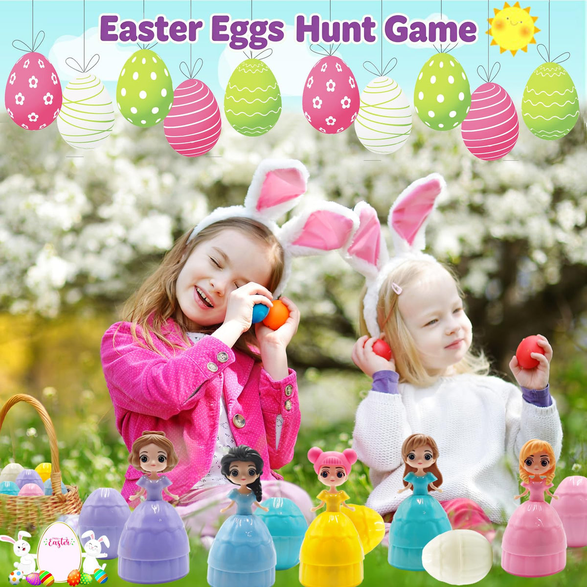 NICENINE princess dolls inside eggs designed for little hands.