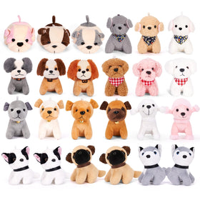 Niceup bulldog lying plush, ideal party favors.
