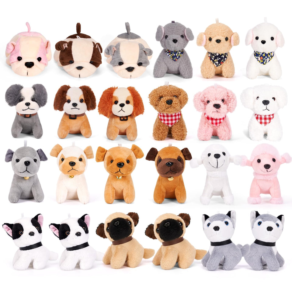Niceup bulldog lying plush, ideal party favors.