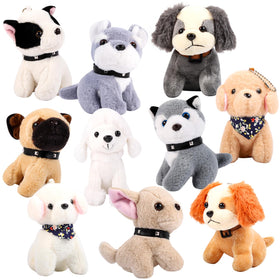 Niceup 4.5-inch assorted puppy plush for party favors and gifts
