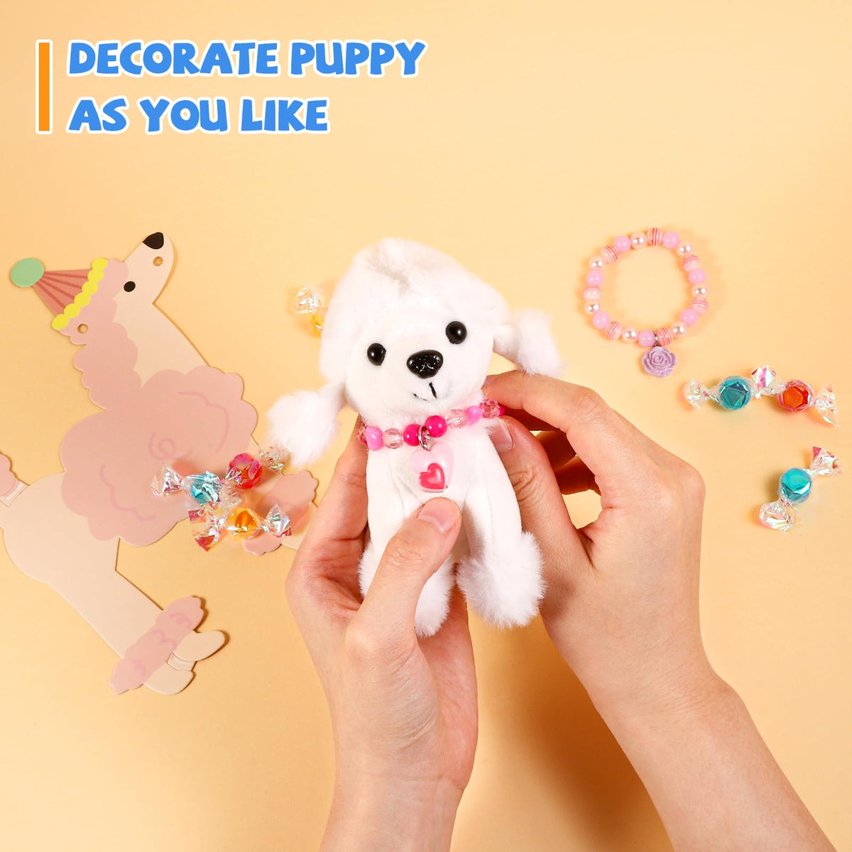 Niceup poodle plush dog perfect for goodie bags and playtime