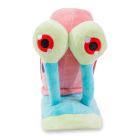 Nickelodeon Gary plush face hug, soft cuddle friend for bedtime stories.