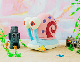 Nickelodeon SpongeBob Gary plush, official collectible for SpongeBob fans and display shelves.