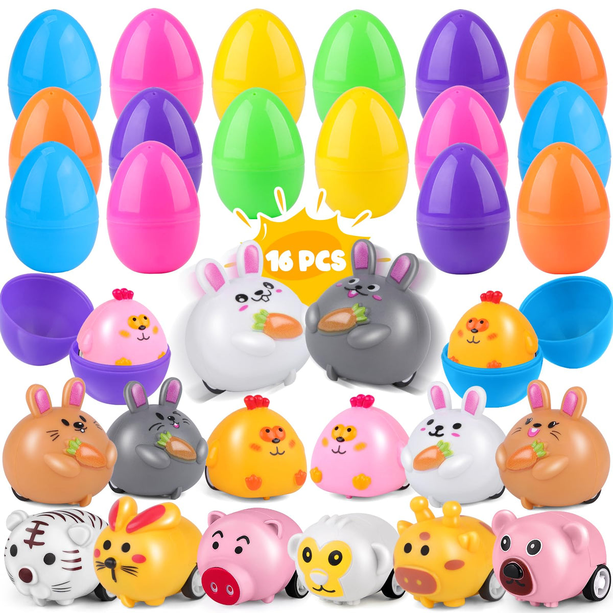 Nicknack carnival-prize eggs with cars add festive flair and kid-friendly excitement.