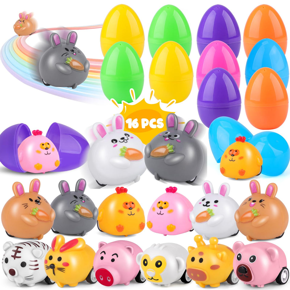 Nicknack Easter egg with car inside for exciting egg hunts and instant toy rewards.