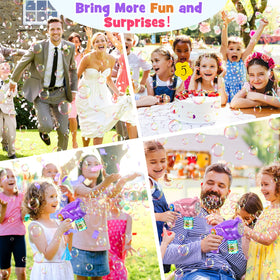 Nicmore bubble gun party-use item great for birthdays and outdoor events
