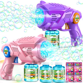 Nicmore Bubble Gun pink launch for lively outdoor play and easy setup