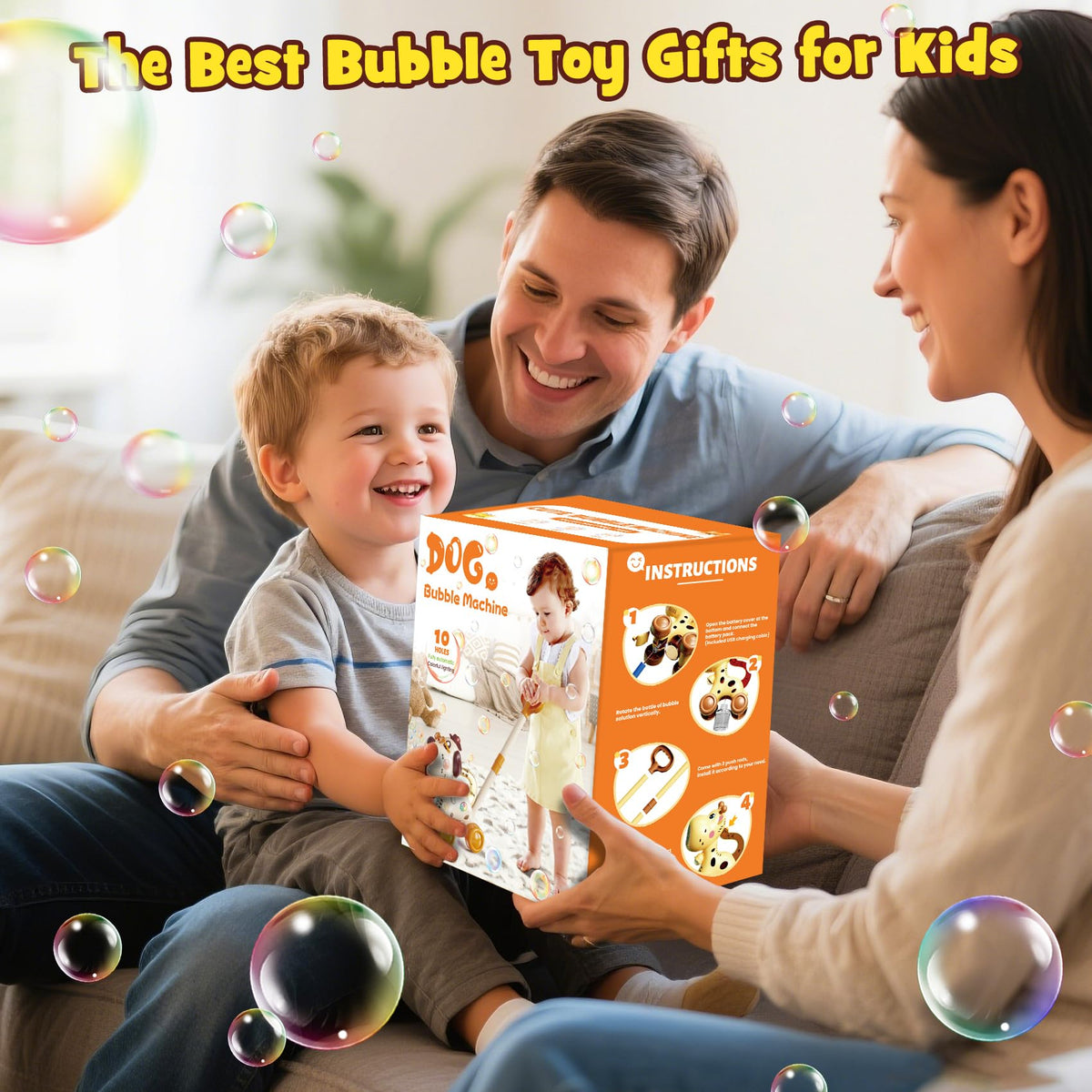 Nicmore bubble machine gift ready design makes a charming present.