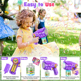 Nicmore bubble solution 80ml bottle for quick refills during playtime