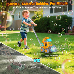 Nicmore bubble maker in handheld mode ideal for on-the-go bubble adventures.