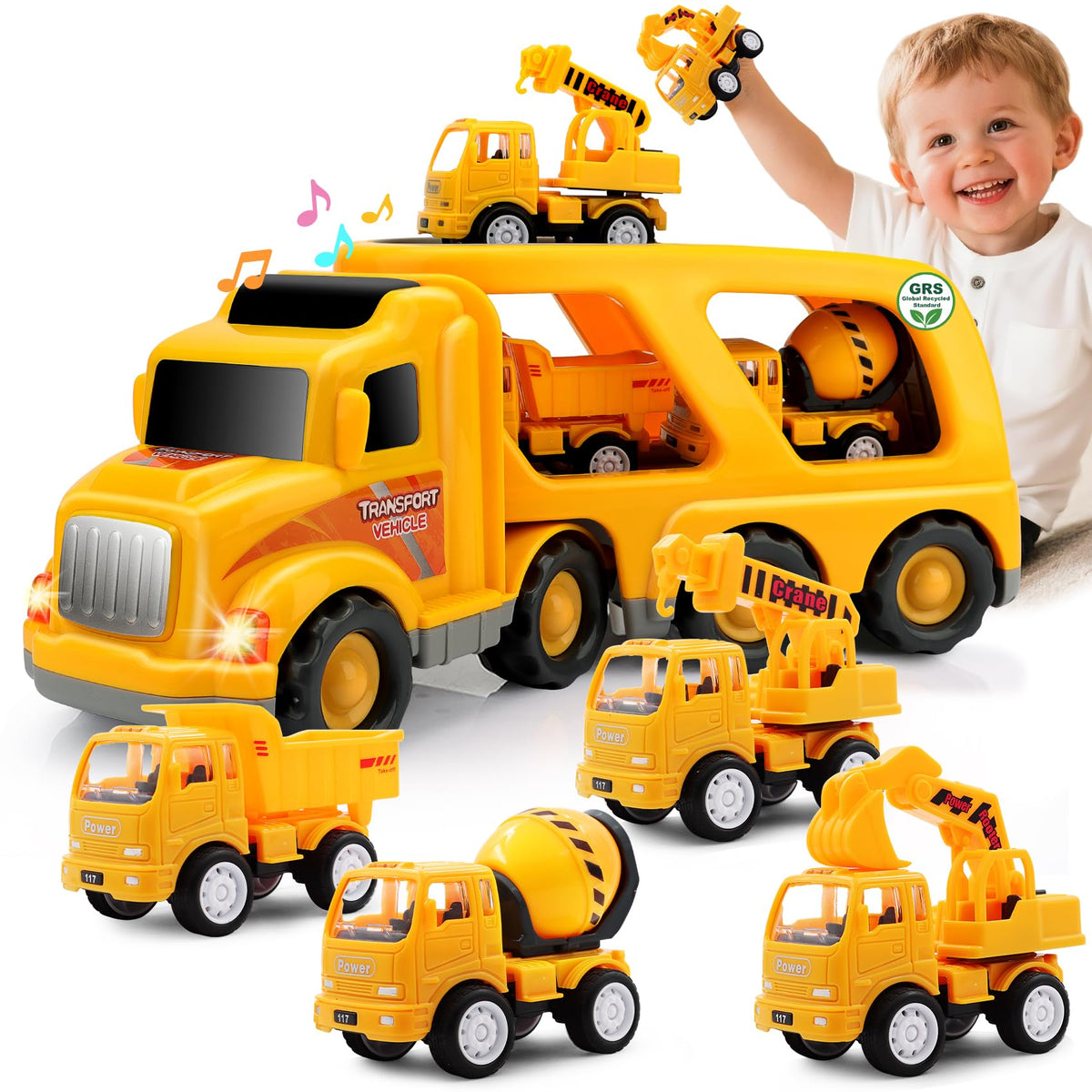 Nicmore big truck toy with bold colors for imaginative play