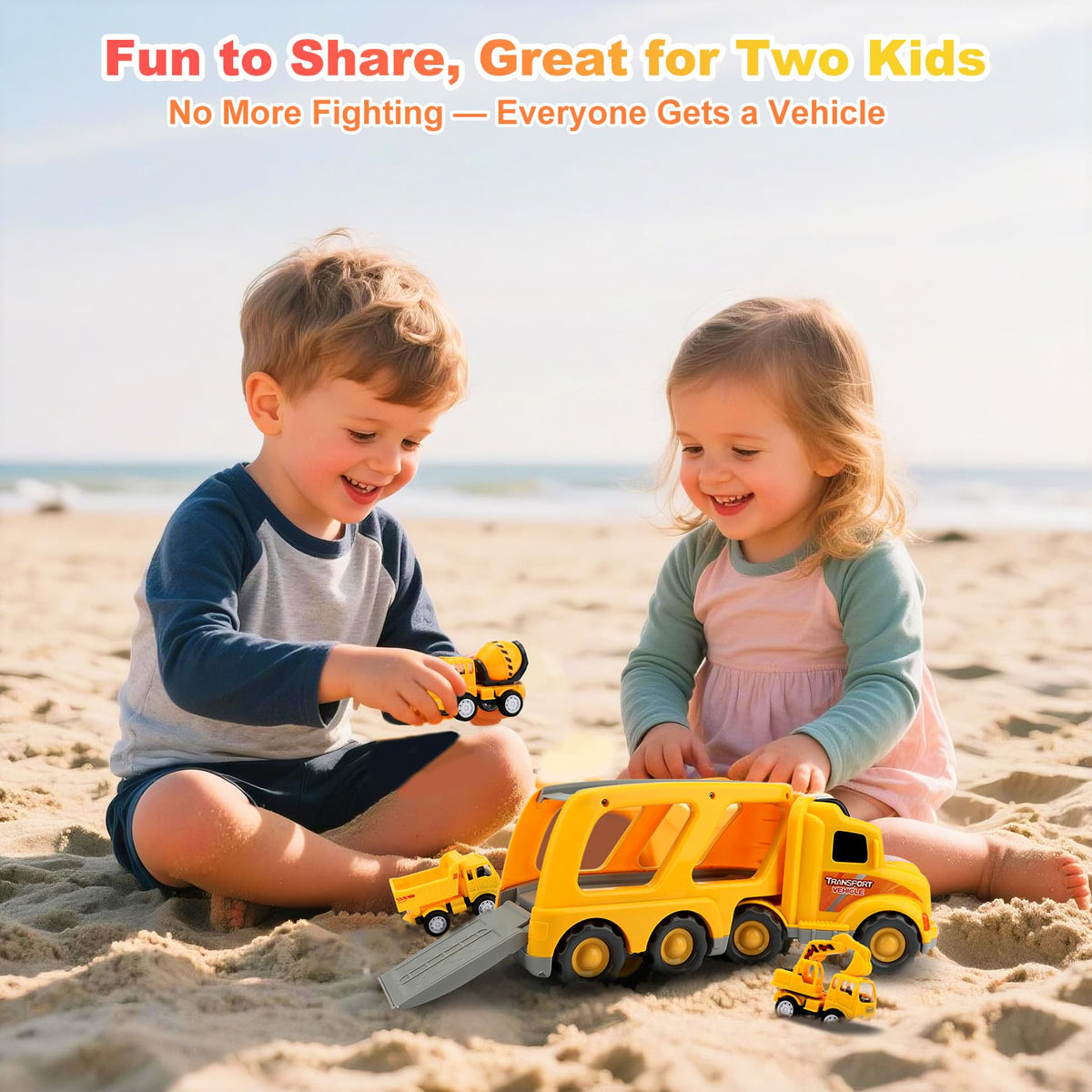 Nicmore dumper truck toy featuring open tailgate for unloading minis