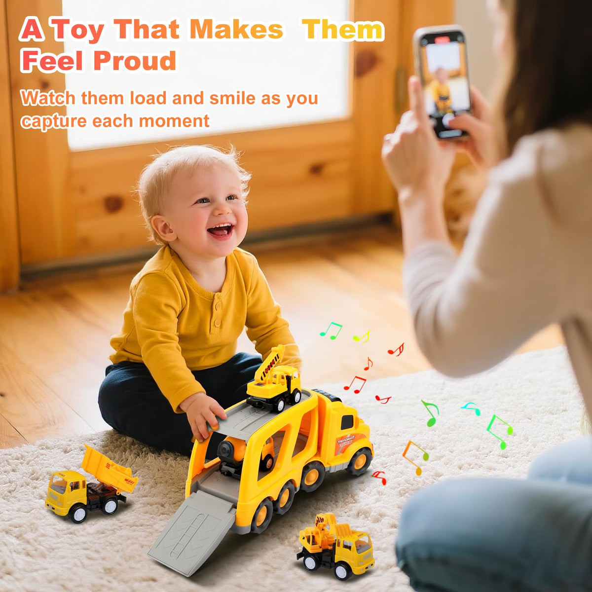 Nicmore mini mixer-truck toy with rotating drum for interactive fun