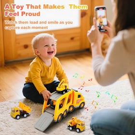 Nicmore mini mixer-truck toy with rotating drum for interactive fun