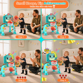 Nicmore Dinosaur 4-in-1 music lights provide engaging audio-visual cues for movement.