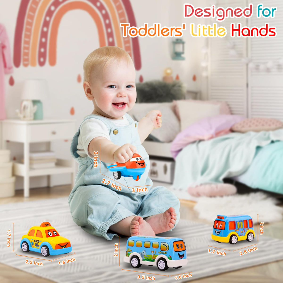 Nicmore mini airplane vehicle boosts pretend travel scenes and fine motor skills.