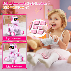 Nicmore Robot Cat LED eyes light up for vivid, engaging storytelling.