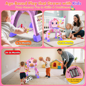 Nicmore rotating clock helps little ones practice numbers and color recognition