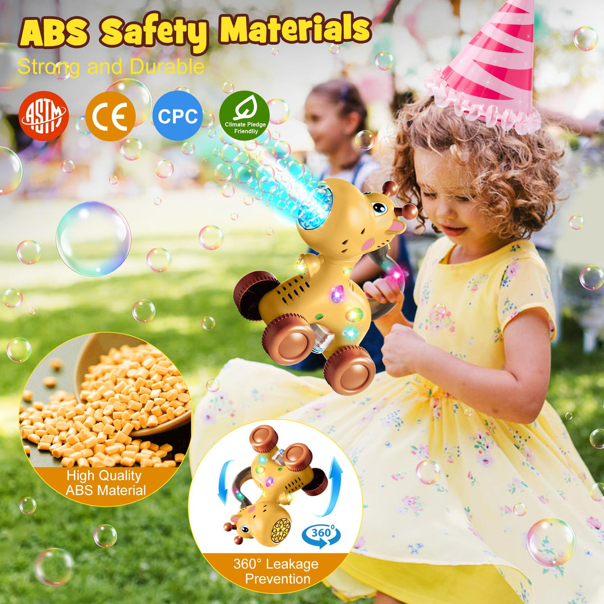 Nicmore safe ABS plastic design ensuring durable, kid-friendly use.