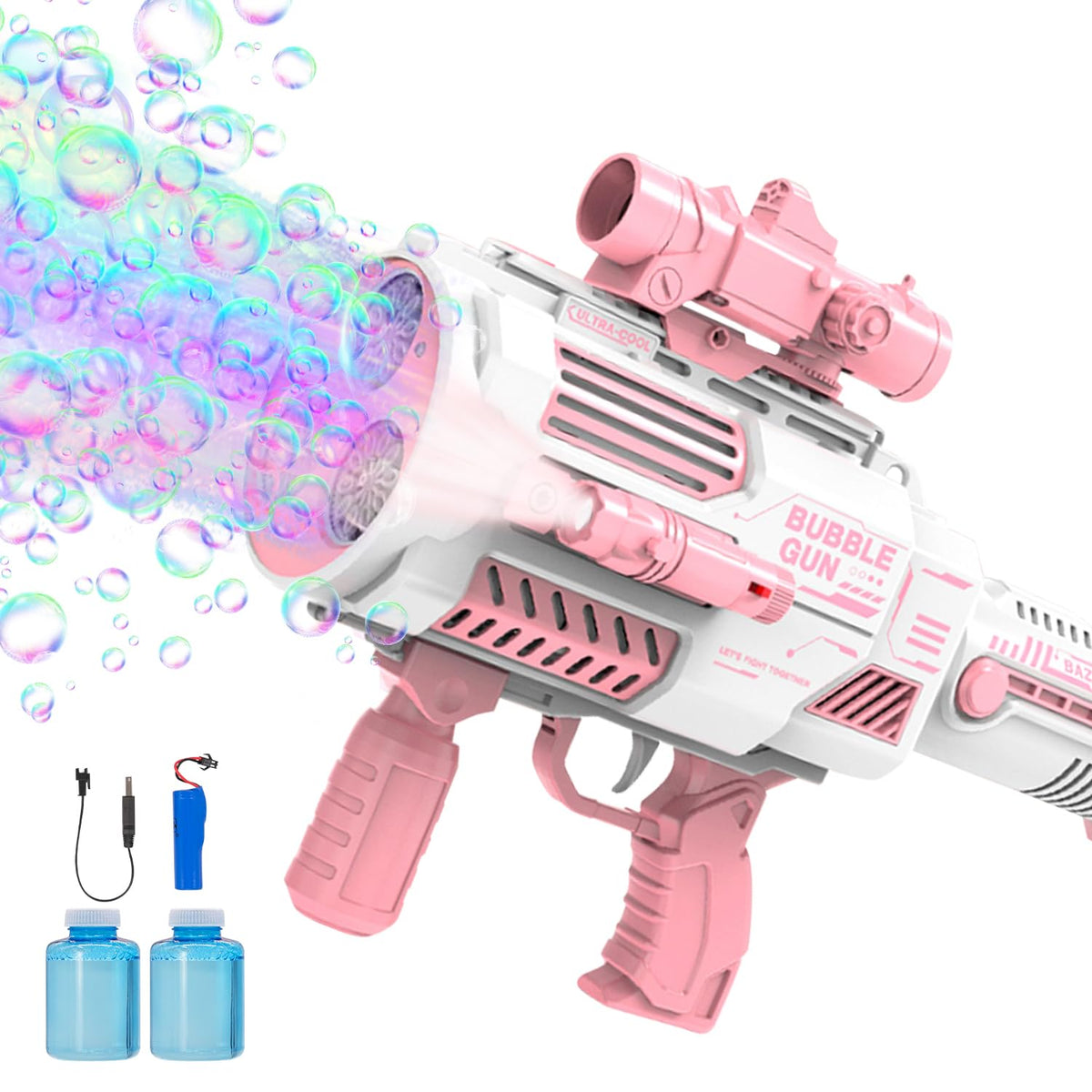 nicojoy Bubble Guns built in solution image shows easy spill free operation